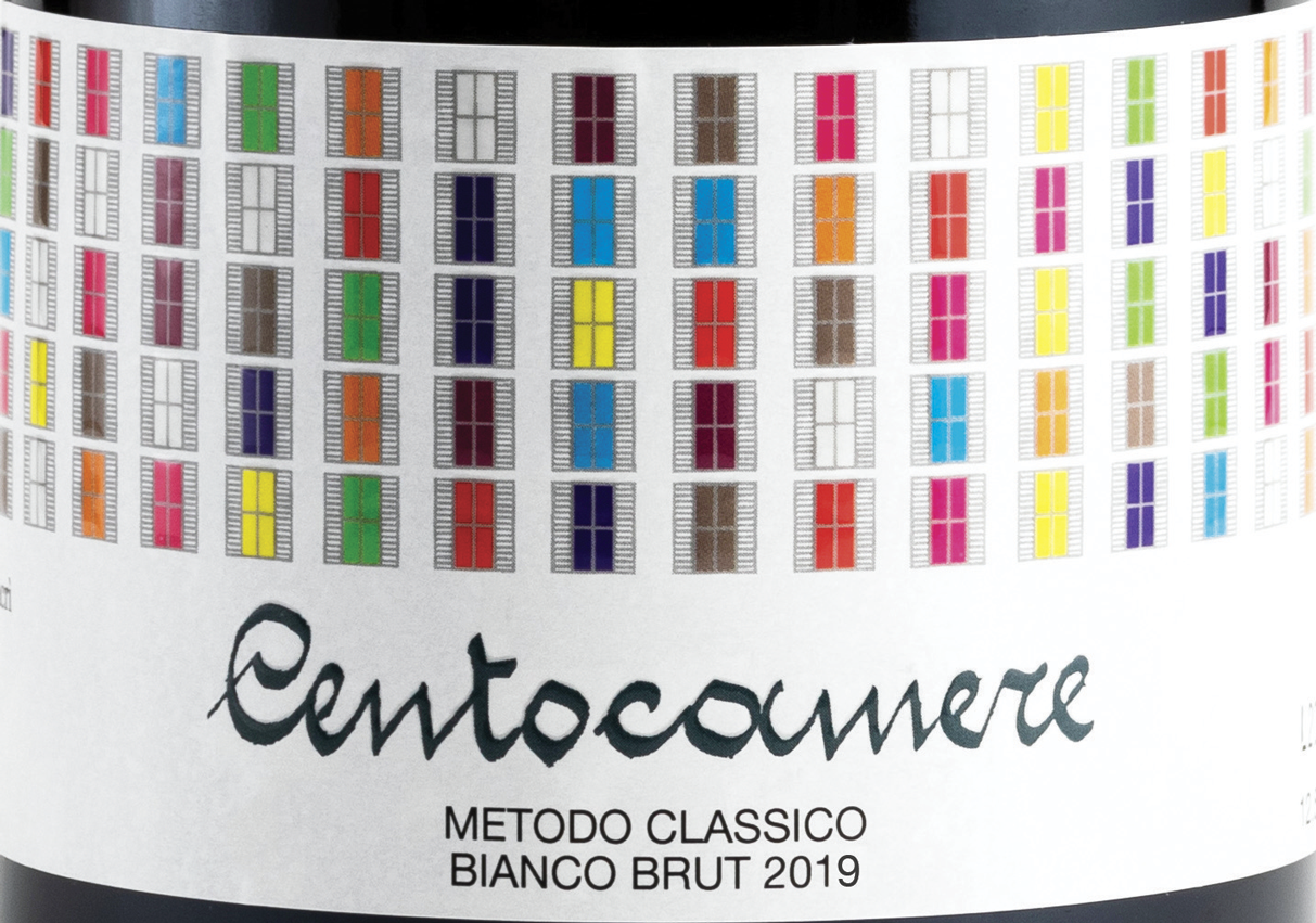 Etichetta del vino Centocamere Bianco Brut 2020