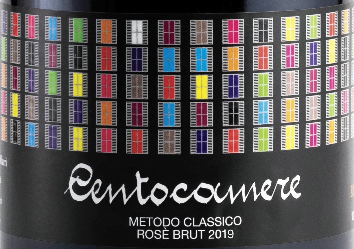 Etichetta del vino Centocamere Rosé Brut 2020