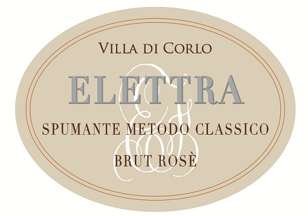 Etichetta del vino Lambrusco di Sorbara Elettra Rosé Brut