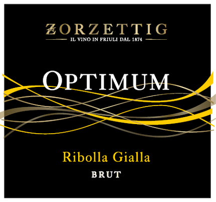 Etichetta del vino Optimum Ribolla Gialla Brut 2022