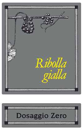 Etichetta del vino Ribolla Gialla Dosaggio Zero 2018