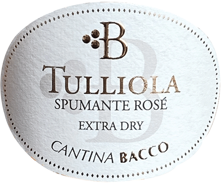 Etichetta del vino Lazio Rosé Tulliola Extra Dry