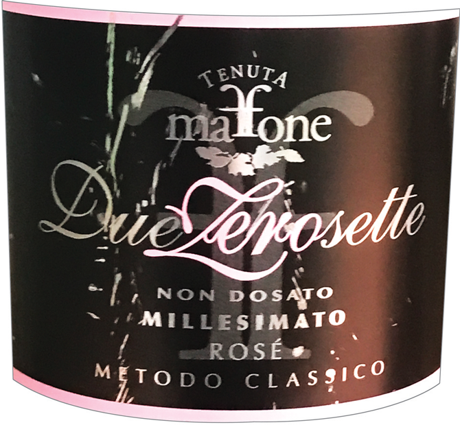 Etichetta del vino DueZeroSette Rosé Non Dosato 2016