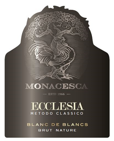 Etichetta del vino Marche Chardonnay Ecclesia Blanc de Blancs Brut Nature