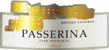 Etichetta del vino Passerina Brut