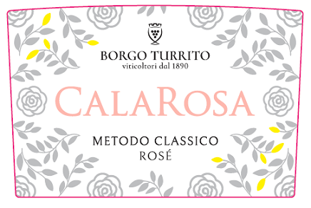 Etichetta del vino CalaRosa Rosé Brut