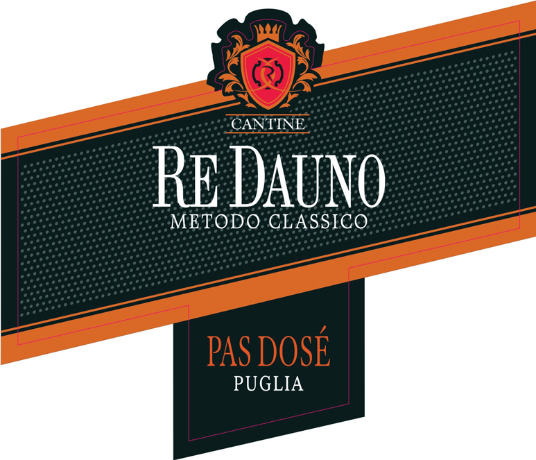 Etichetta del vino Puglia Bombino Bianco Pas Dosé 2019