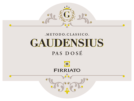 Etichetta del vino Terre Siciliane Gaudensius Pas Dosé