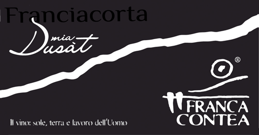 Etichetta del vino Franciacorta Mia Dusàt Dosaggio Zero