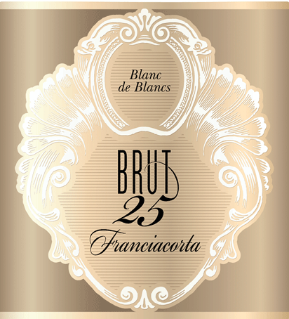 Etichetta del vino Franciacorta Blanc de Blancs 25 Brut
