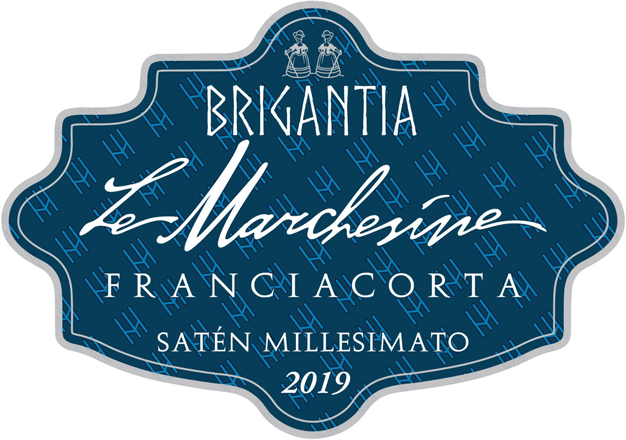 Etichetta del vino Franciacorta Brigantia Satèn 2019