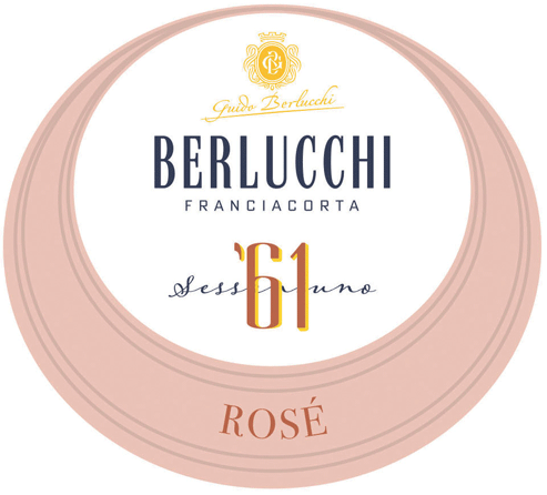 Etichetta del vino Franciacorta ’61 Rosé Brut