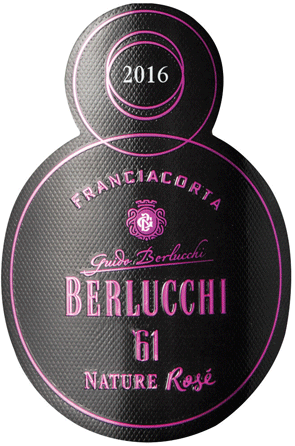 Etichetta del vino Franciacorta ’61 Rosé Nature 2016