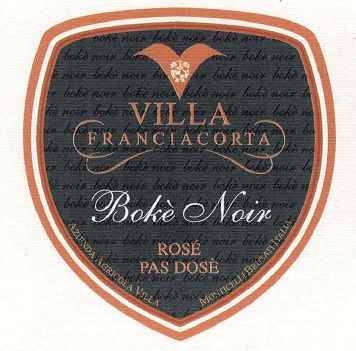 Etichetta del vino Franciacorta Bokè Noir Rosé Pas Dosé 2019