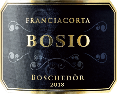 Etichetta del vino Franciacorta Boschedòr Extra Brut 2018