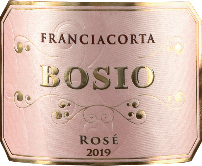 Etichetta del vino Franciacorta Rosé Extra Brut 2019