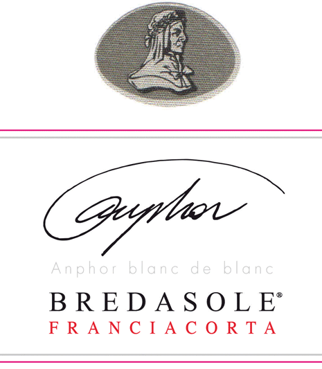 Etichetta del vino Franciacorta Anphor Blanc de Blancs Satèn 2018