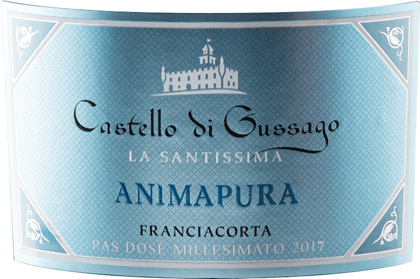 Etichetta del vino Franciacorta Animapura Pas Dosé 2017