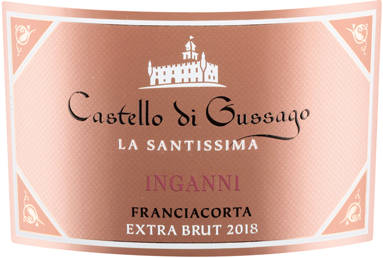 Etichetta del vino Franciacorta Inganni Rosé Extra Brut 2018
