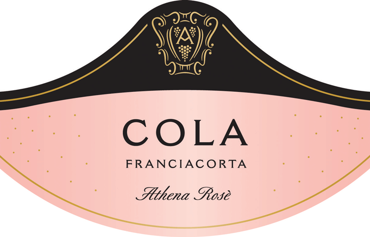 Etichetta del vino Franciacorta Athena Rosé Brut