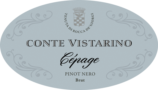 Etichetta del vino Oltrepò Pavese Metodo Classico Pinot Nero Cépage Brut