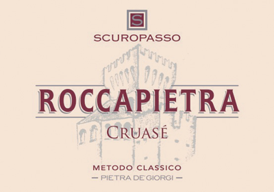 Etichetta del vino Oltrepò Pavese Metodo Classico Cruasé Roccapietra Brut 2017