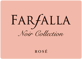 Etichetta del vino Farfalla Noir Collection n°11 Rosé Extra Brut
