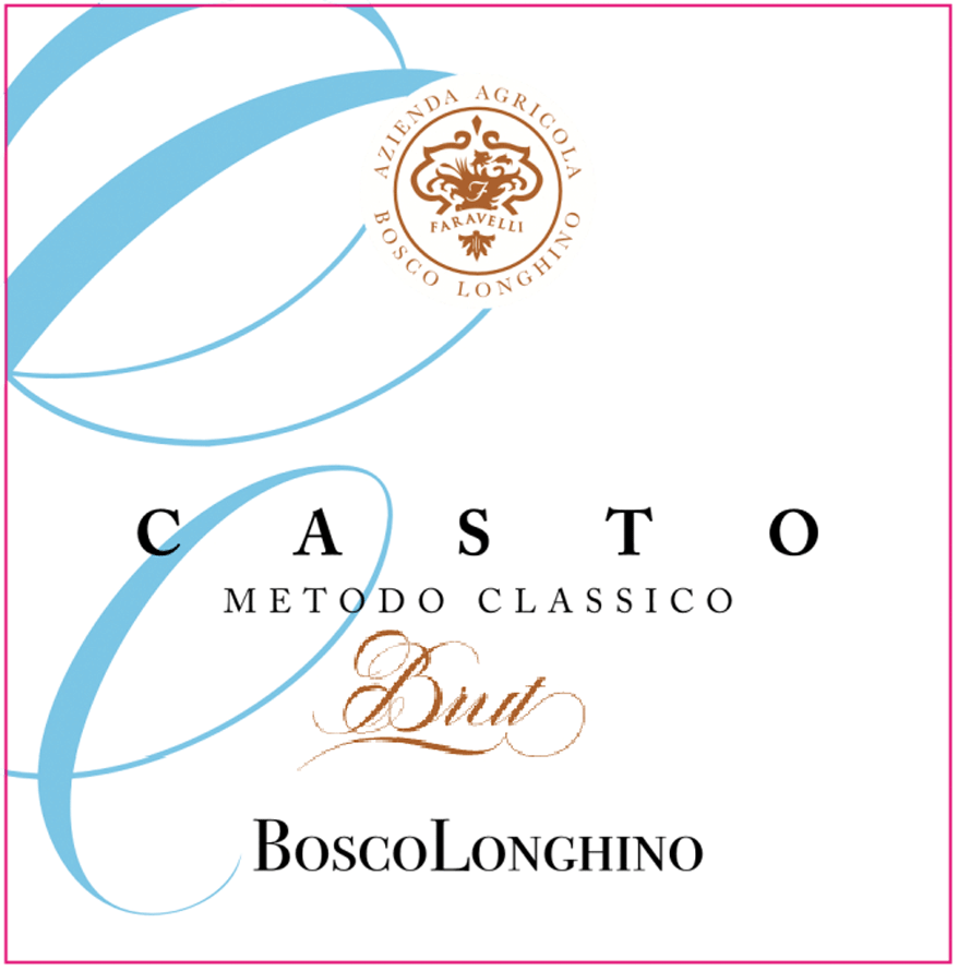 Etichetta del vino Casto Brut 2019