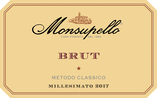 Etichetta del vino Brut 2017