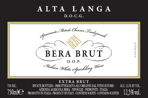 Etichetta del vino Alta Langa Bera Brut 2018