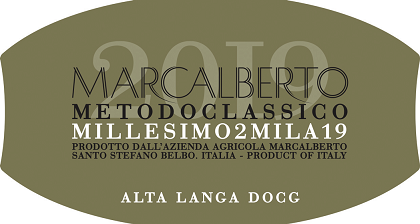 Etichetta del vino Alta Langa Extra Brut 2019