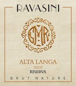 Etichetta del vino Alta Langa Riserva Brut Nature 2018