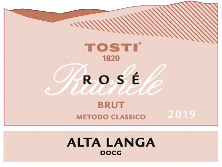 Etichetta del vino Alta Langa Rachele Rosé Brut 2019