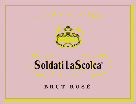 Etichetta del vino Soldati La Scolca Rosé Brut