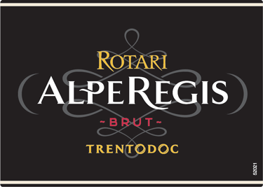 Etichetta del vino Trento Alpe Regis Brut 2017