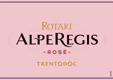 Etichetta del vino Trento Alpe Regis Rosé Brut 2018
