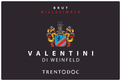Etichetta del vino Trento Brut 2019
