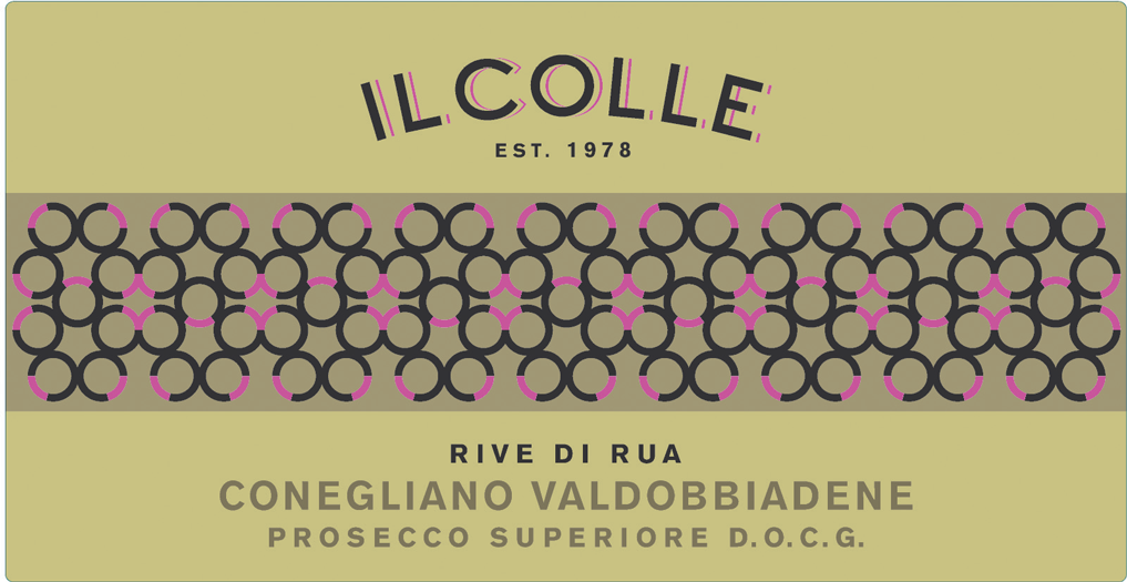 Etichetta del vino Conegliano Valdobbiadene Prosecco Superiore Rive di Rua Extra Brut 2022