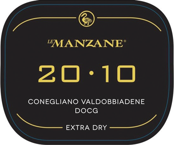 Etichetta del vino Conegliano Valdobbiadene 20.10 Extra Dry 2022