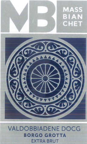 Etichetta del vino Valdobbiadene Borgo Grotta Extra Brut