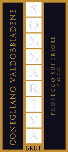 Etichetta del vino Conegliano Valdobbiadene Prosecco Superiore Brut