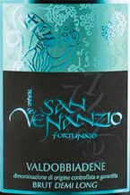 Etichetta del vino Valdobbiadene Extra Dry