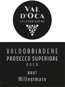 Etichetta del vino Valdobbiadene Prosecco Superiore Brut 2022