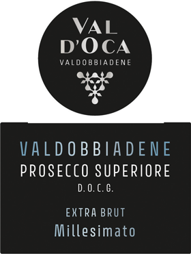 Etichetta del vino Valdobbiadene Prosecco Superiore Extra Brut 2022