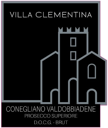 Etichetta del vino Conegliano Valdobbiadene Prosecco Superiore Brut