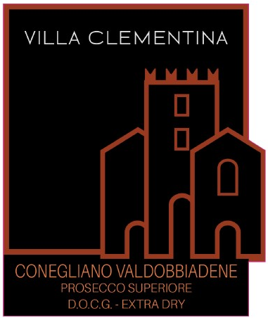 Etichetta del vino Conegliano Valdobbiadene Prosecco Superiore Extra Dry