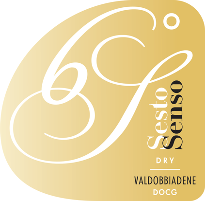 Etichetta del vino Valdobbiadene Sesto Senso Dry 2024