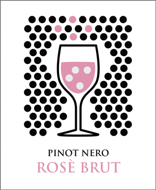 Etichetta del vino Pinot Nero Rosé Brut