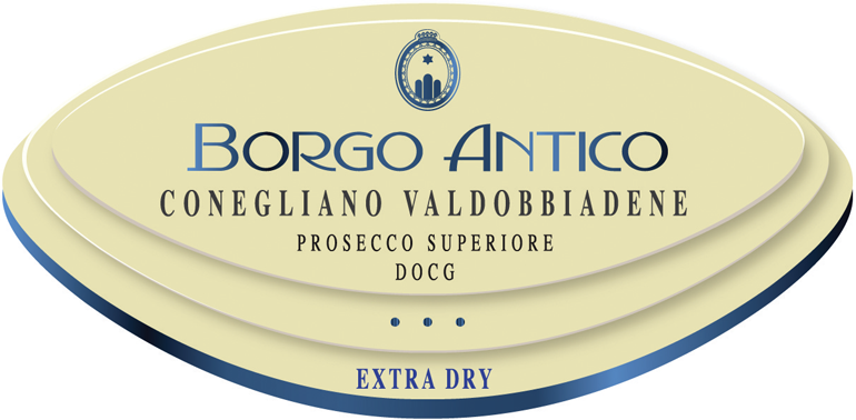 Etichetta del vino Conegliano Valdobbiadene Prosecco Superiore Extra Dry 2022