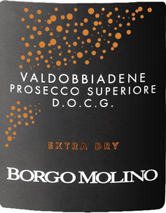 Etichetta del vino Valdobbiadene Prosecco Superiore Extra Dry